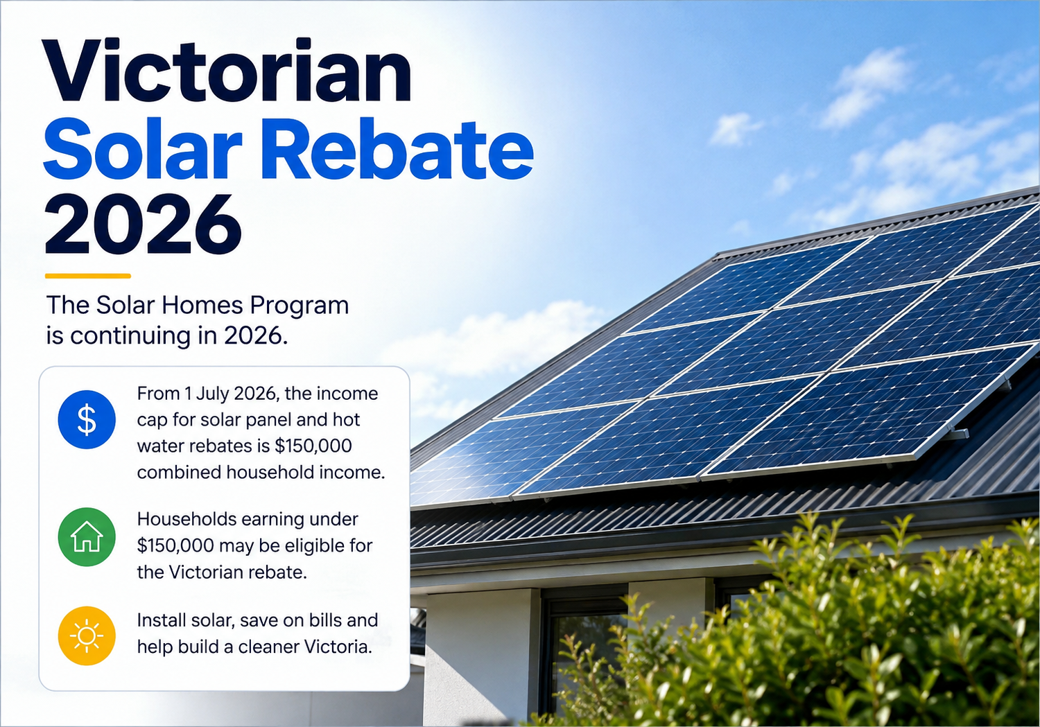 Victorian Solar Rebate 2026